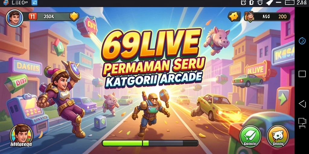 Screenshot utama gameplay menarik dari 69LIVE.