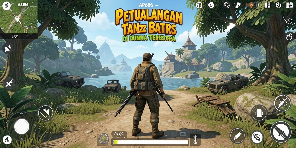 Tampilan gameplay Open World yang mendalam dan interaktif dari AP686.