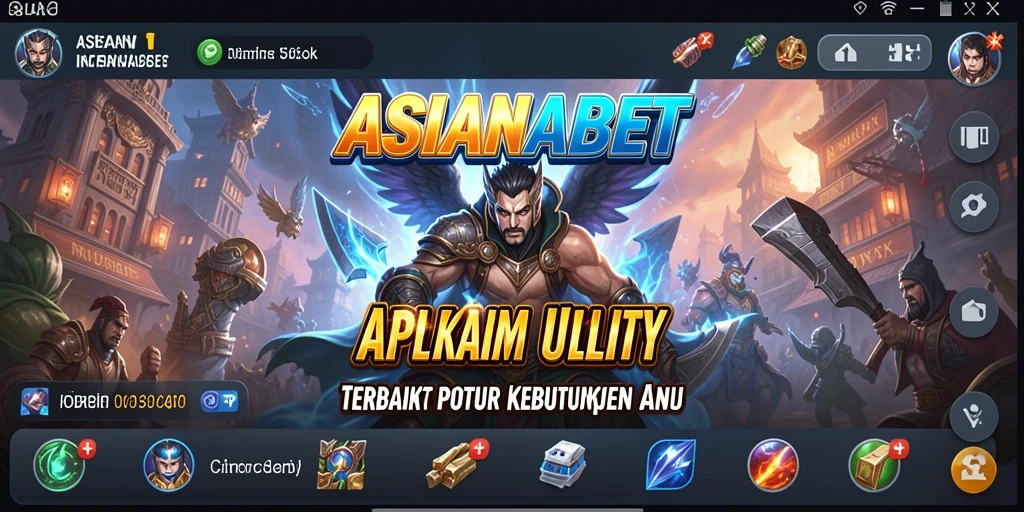Tampilan antarmuka aplikasi ASIANABET yang intuitif dan fungsional.