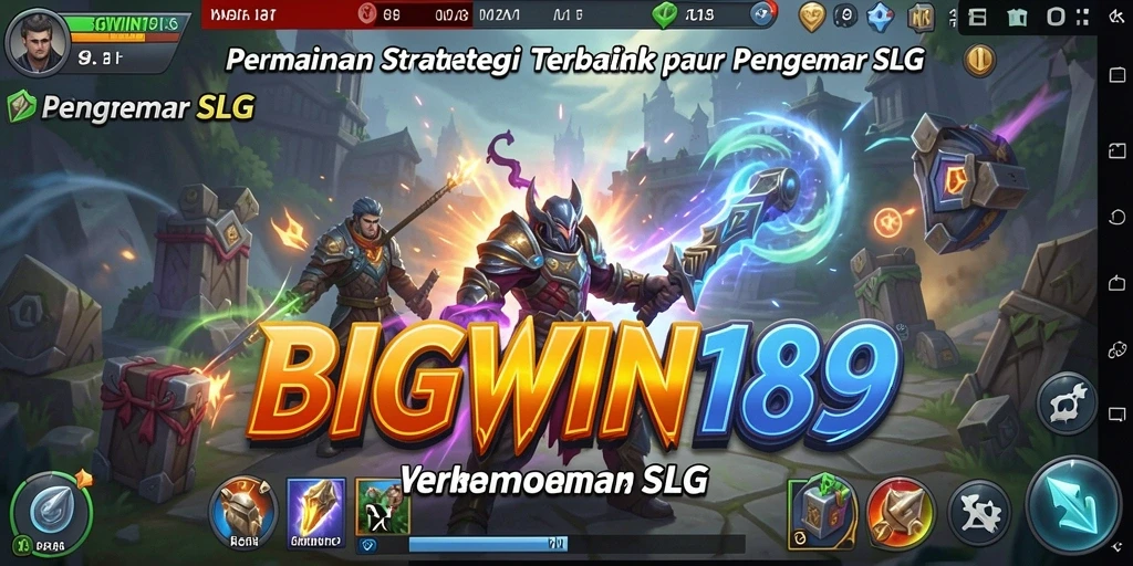 Tampilan gameplay <strong>BIGWIN189</strong> yang mendebarkan dengan strategi SLG.