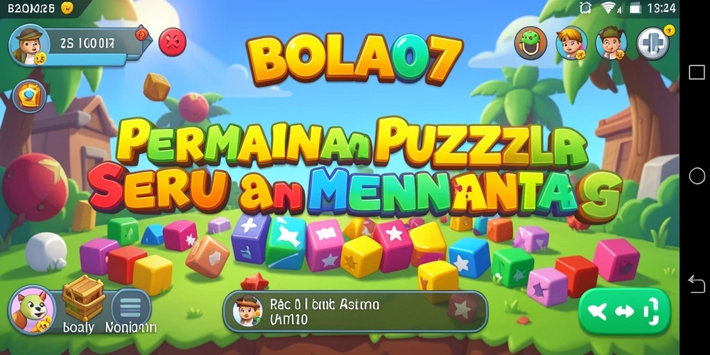 Screenshot gameplay BOLA07 yang menyoroti tantangan puzzle.