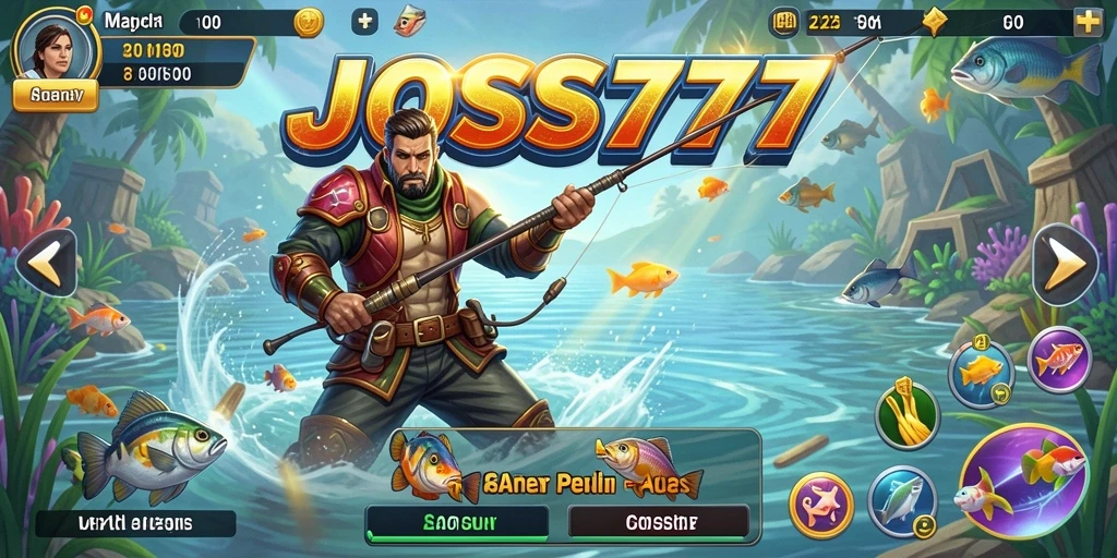 Gameplay seru JOSS777 menampilkan momen menangkap ikan yang mendebarkan.