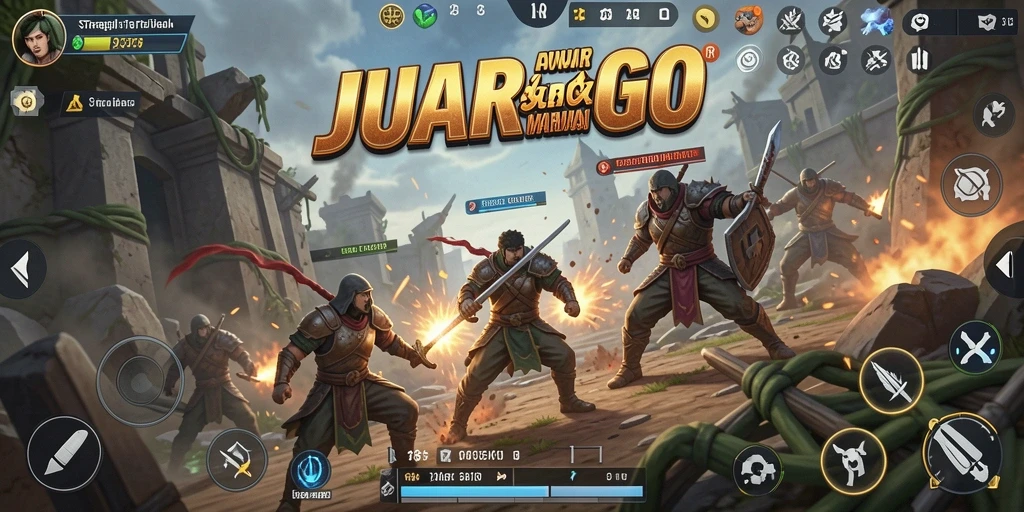 Tampilan gameplay JUARAGO yang mengasyikkan dan penuh strategi.