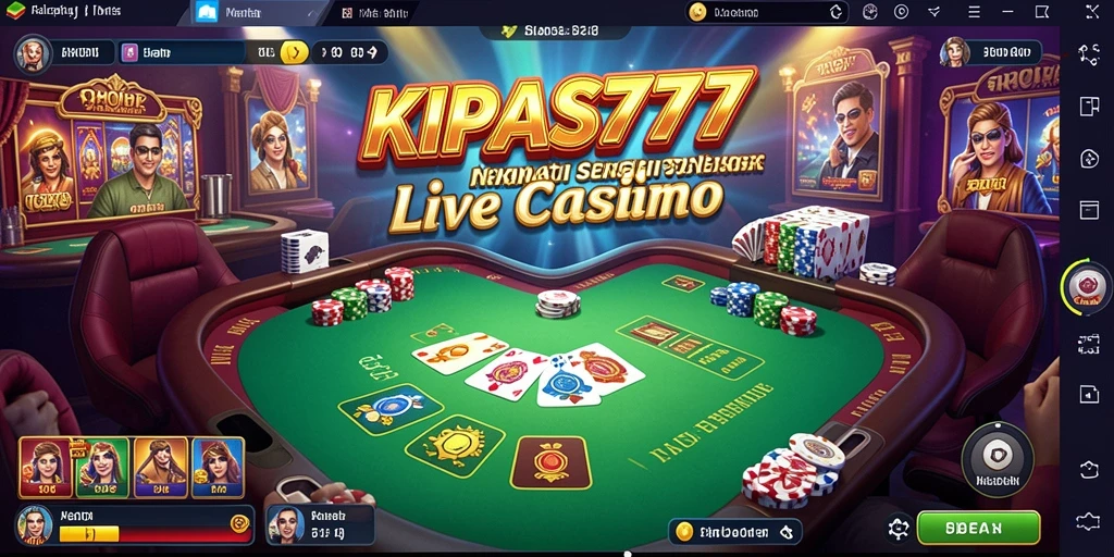 Tampilan menarik gameplay Live Casino di KIPAS777.