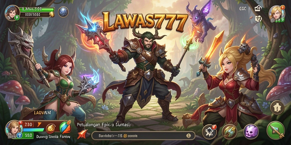 Tampilan gameplay LAWAS777 yang menakjubkan dalam dunia RPG.