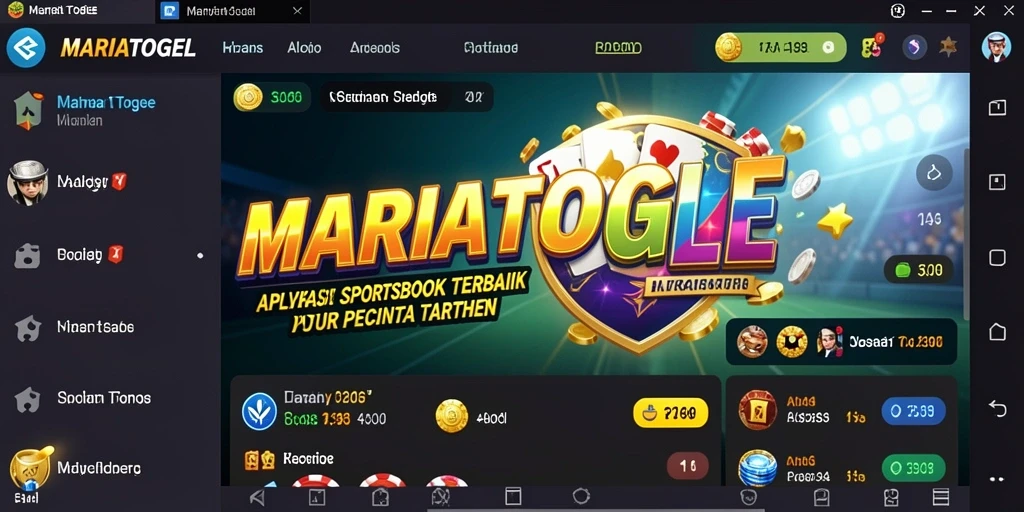 Tampilan utama MARIATOGEL dengan beragam pilihan taruhan olahraga.
