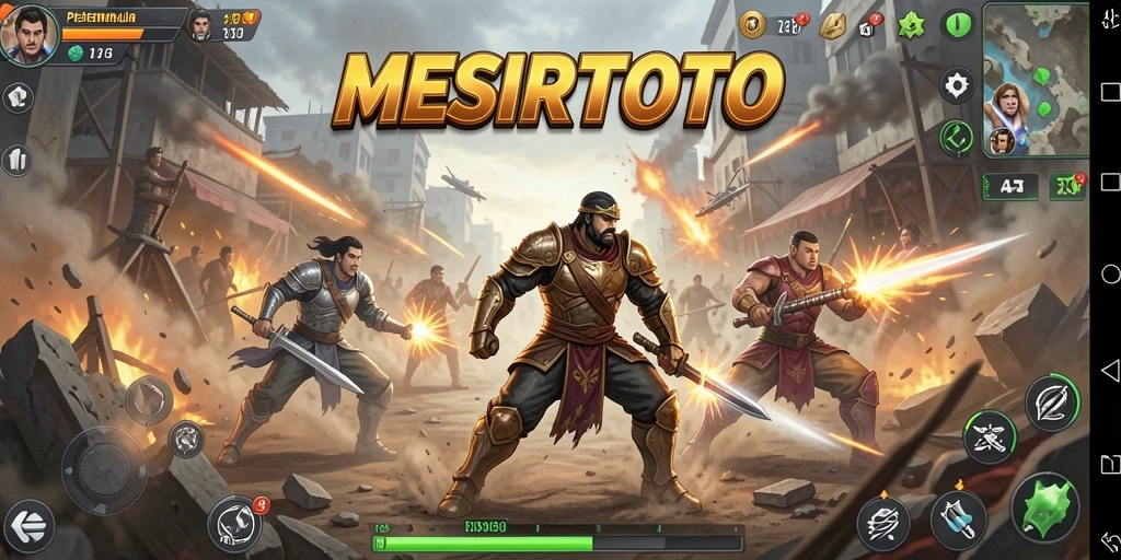 Gameplay seru MESIRTOTO dalam pertempuran Battle Royale.
