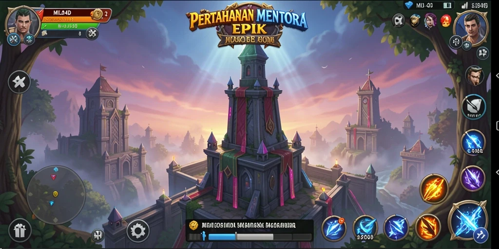 Tangkapan layar utama MILO4D menampilkan aksi seru Tower Defense.