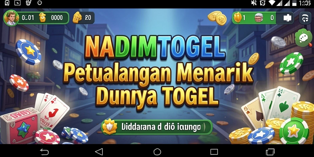 Tampilan menakjubkan dari gameplay petualangan NADIMTOGEL.