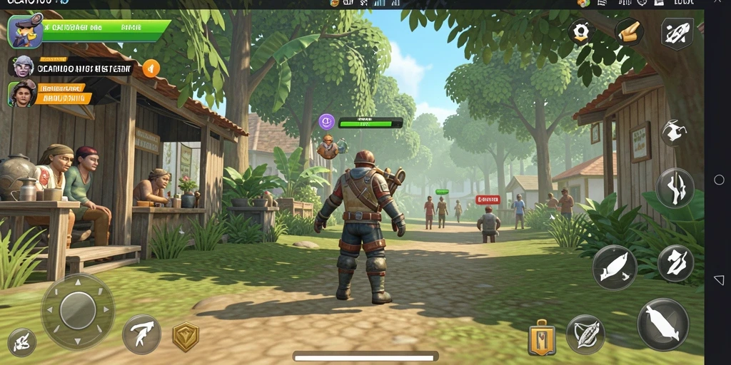 Screenshot utama OCATOTO menampilkan gameplay interaktif dan lingkungan yang mendetail.