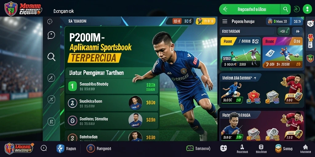 Gameplay menarik P200M saat melakukan taruhan olahraga.