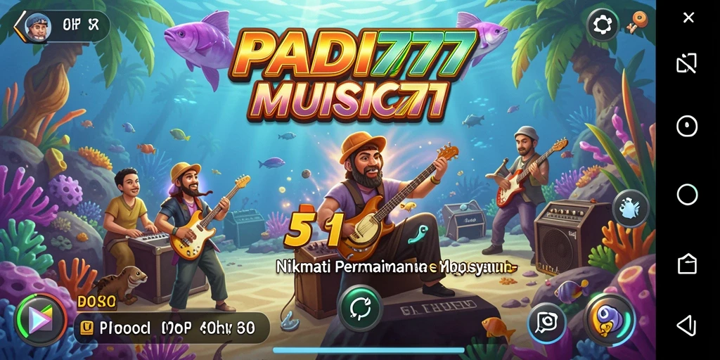Tampilan gameplay PADI777 yang seru dengan berbagai lagu pilihan.