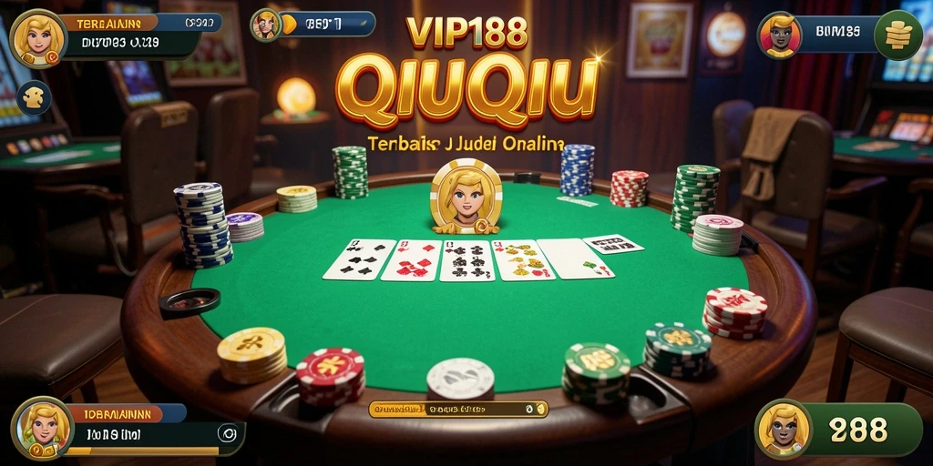 Screenshot menunjukkan gameplay QiuQiu yang menarik dengan antarmuka menarik.