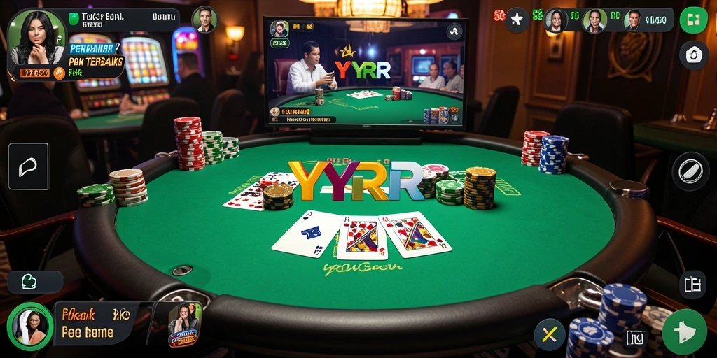 Tampilan gameplay poker yang menarik di YYRR.